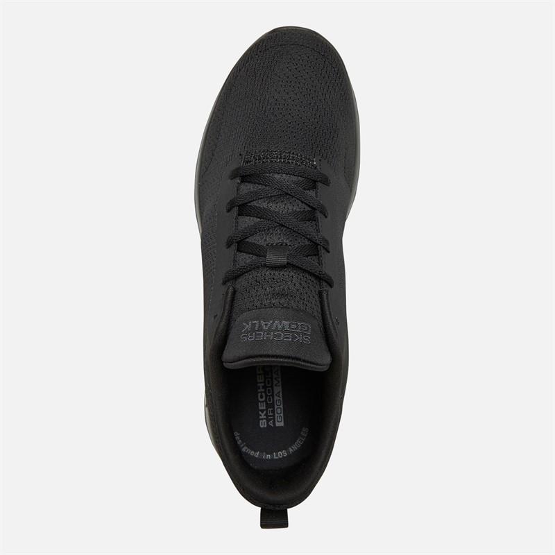 SKECHERS Mens Go Walk Max Adir Trainers Black/Black