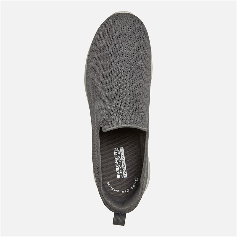 SKECHERS Mens Go Walk Max Ben Trainers Charcoal/White