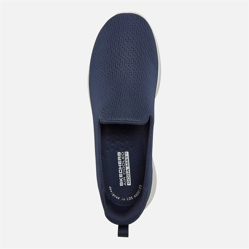 SKECHERS Womens Go Walk Joy Jaylene Trainers Navy/White