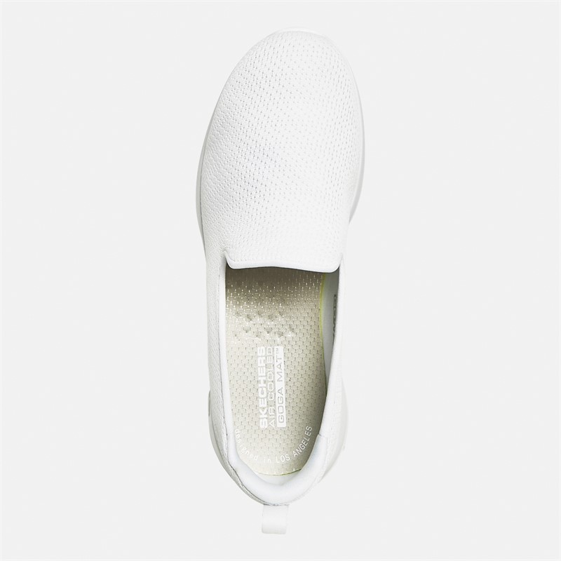 SKECHERS Womens Go Walk Joy Jaylene Trainers White/White