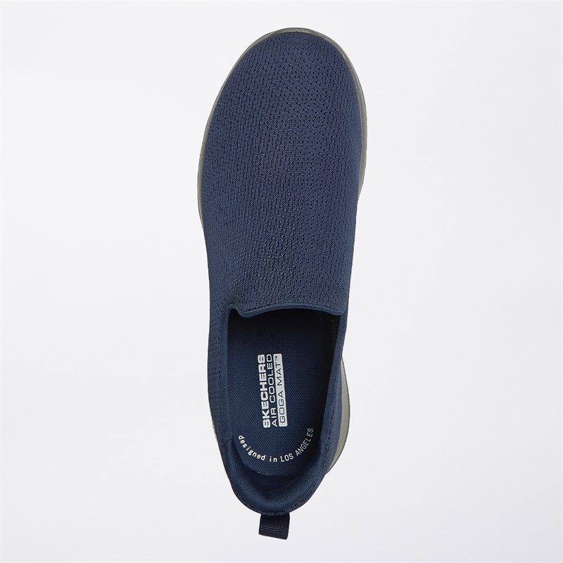SKECHERS Mens Go Walk Max Ben Trainers Navy/Grey