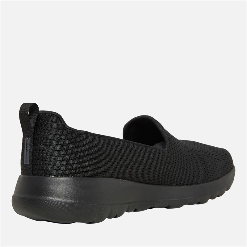 SKECHERS Womens Go Walk Joy Jaylene Trainers Black/Black