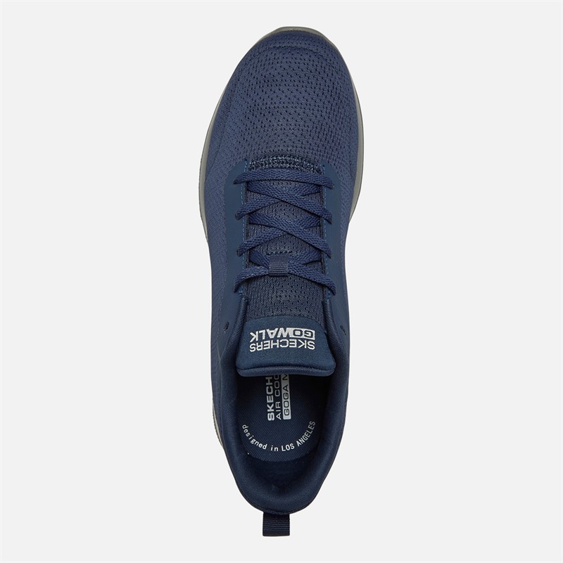 SKECHERS Mens Go Walk Max Adir Trainers Navy/Grey