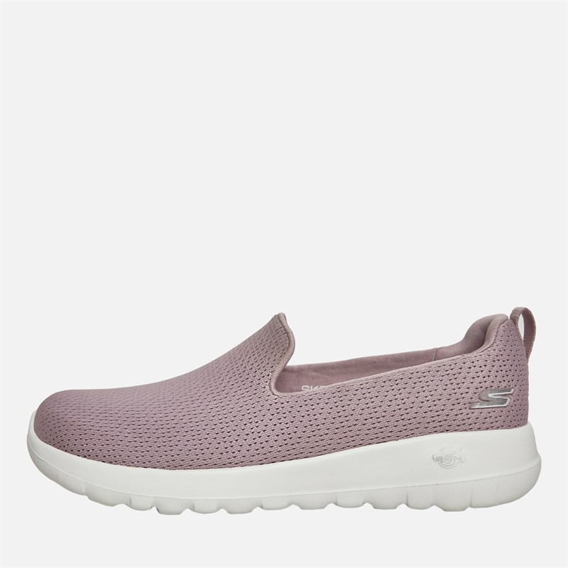 SKECHERS Womens Go Walk Joy Jaylene Trainers Mauve/White - Size 3