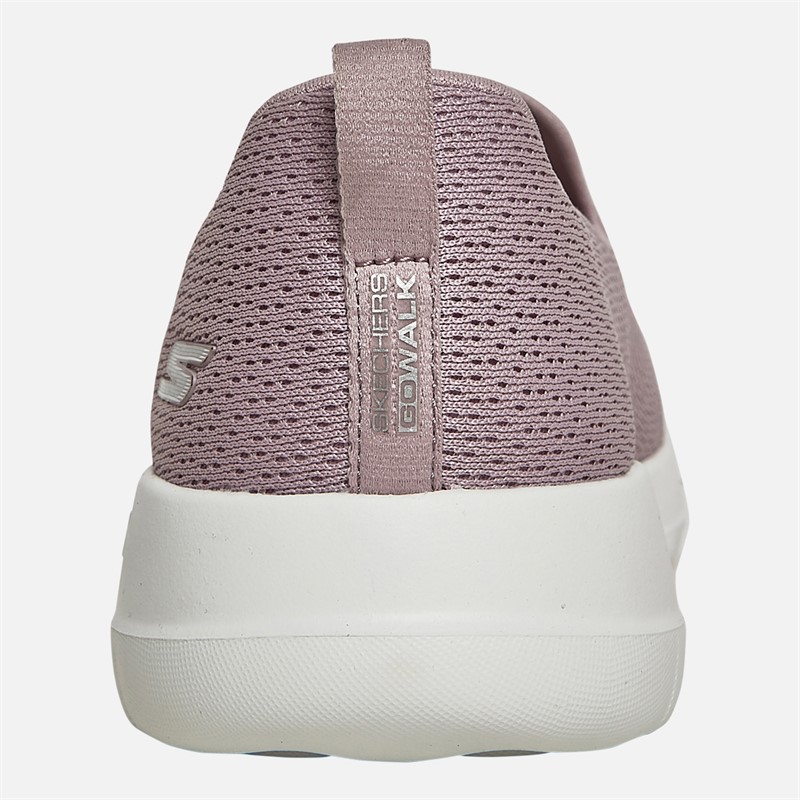 SKECHERS Womens Go Walk Joy Jaylene Trainers Mauve/White