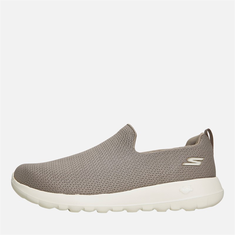 SKECHERS Mens Go Walk Max Ben Trainers Taupe/White - Size 6