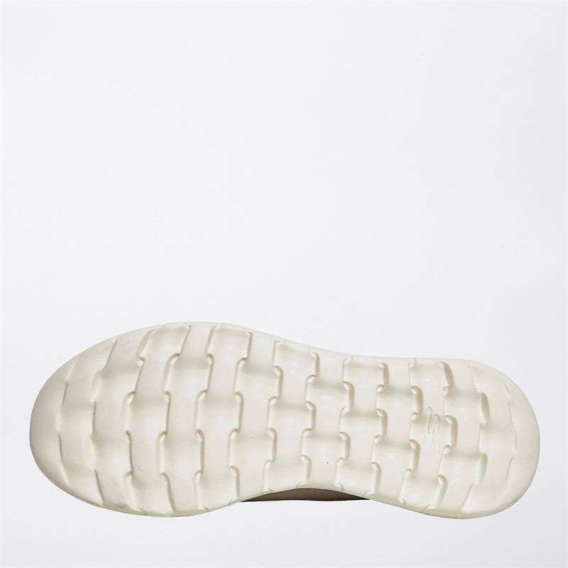 SKECHERS Mens Go Walk Max Ben Trainers Taupe/White