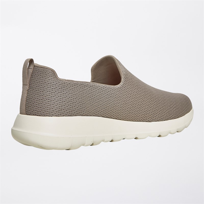 SKECHERS Mens Go Walk Max Ben Trainers Taupe/White