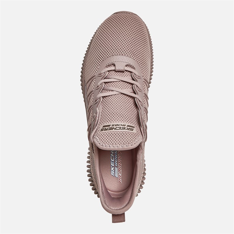 SKECHERS Womens Bobs Sport Geo New Aesthetics Trainers Rose