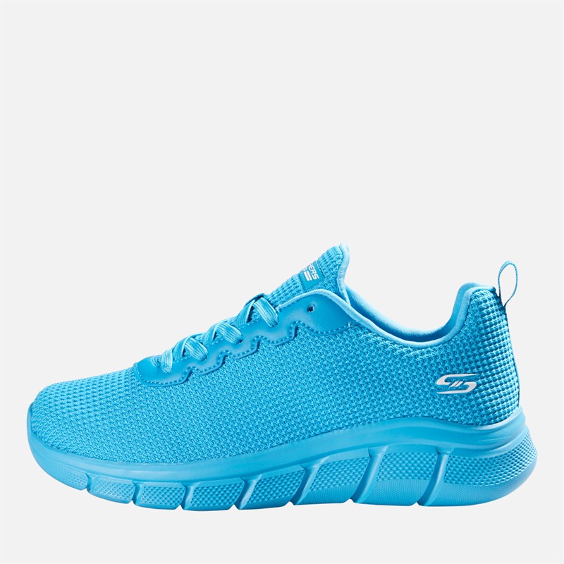 SKECHERS Womens Bobs Sport B Flex Visionary Essence Trainers Turquoise - Size 9
