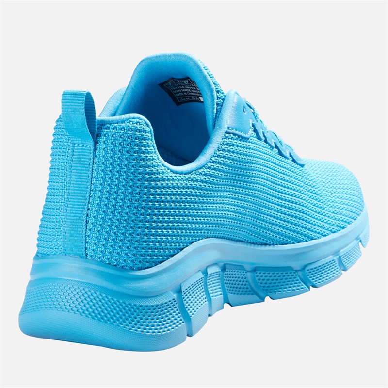 SKECHERS Womens Bobs Sport B Flex Visionary Essence Trainers Turquoise