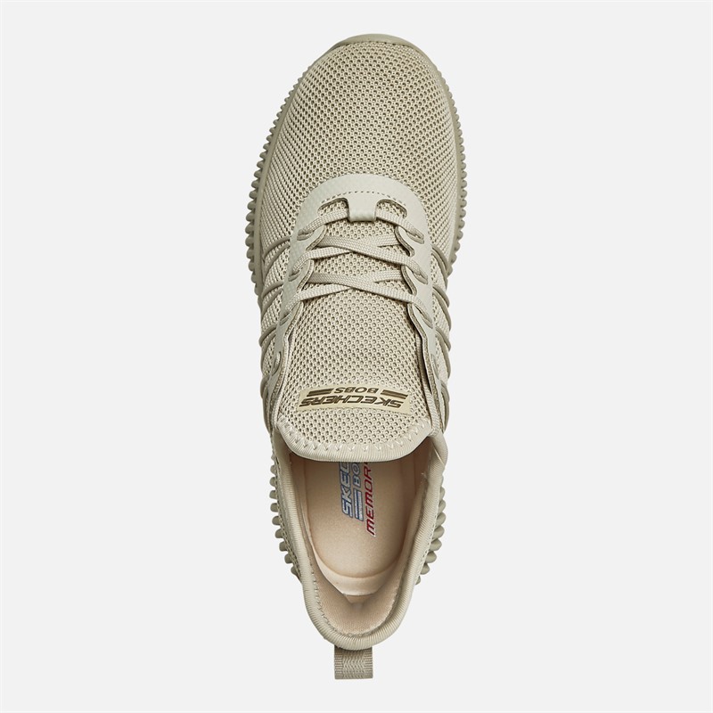 SKECHERS Womens Bobs Sport Geo New Aesthetics Trainers Taupe
