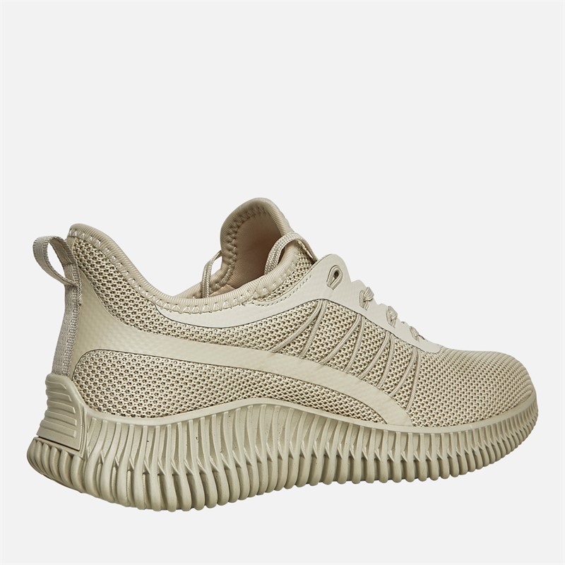 SKECHERS Womens Bobs Sport Geo New Aesthetics Trainers Taupe