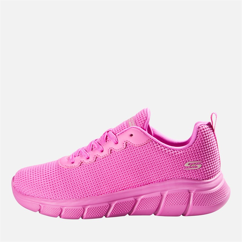 SKECHERS Womens Skechers Bobs Sport B Flex Visionary Essence Trainers Hot Pink - Size 3