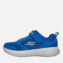 SKECHERS Boys Go Run 400 V2 Goltran Trainers Blue/Lime