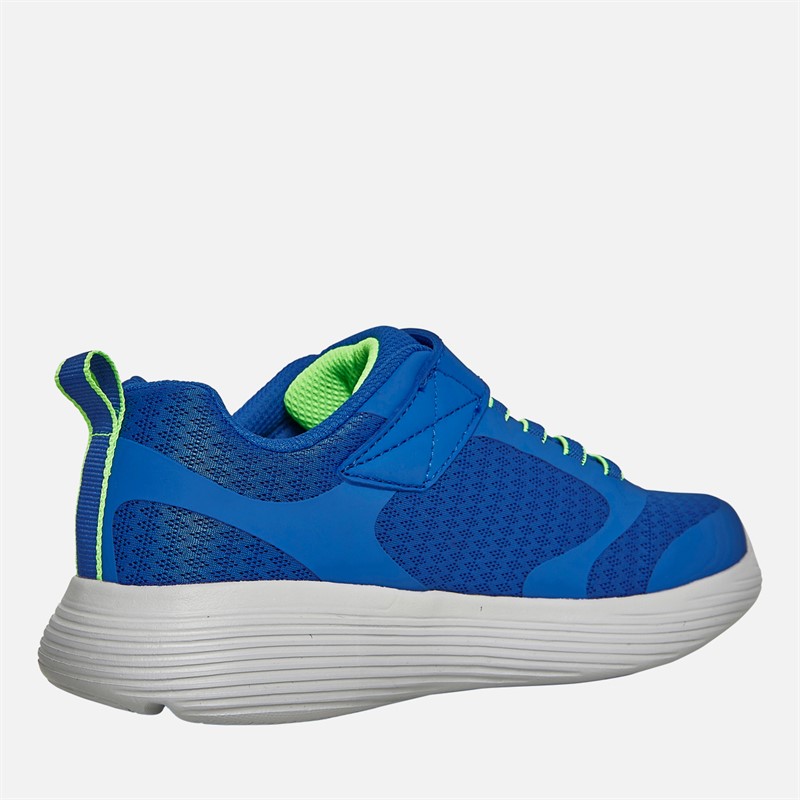 SKECHERS Boys Go Run 400 V2 Goltran Trainers Blue/Lime