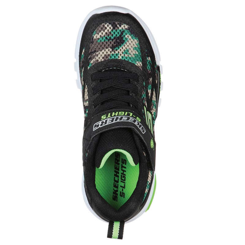 SKECHERS Baby Jongens Flex Glow Rondler Sneakers Camouflage