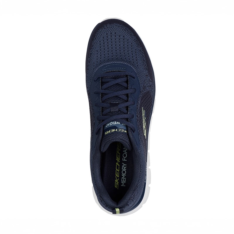 SKECHERS Herre Track Glendor Sneakers Navy