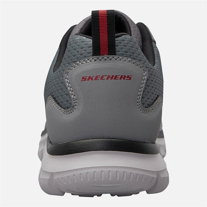 SKECHERS Mens Track Ripkent Trainers Grey/Black