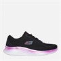 SKECHERS Womens Skech-Lite Pro Stunning Steps Trainers Black/Purple