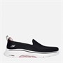 SKECHERS Womens Slip On Go Walk 7 Trainers Black/Pink