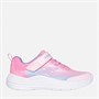SKECHERS Junior Girls Microspec Advance Trainers Pink