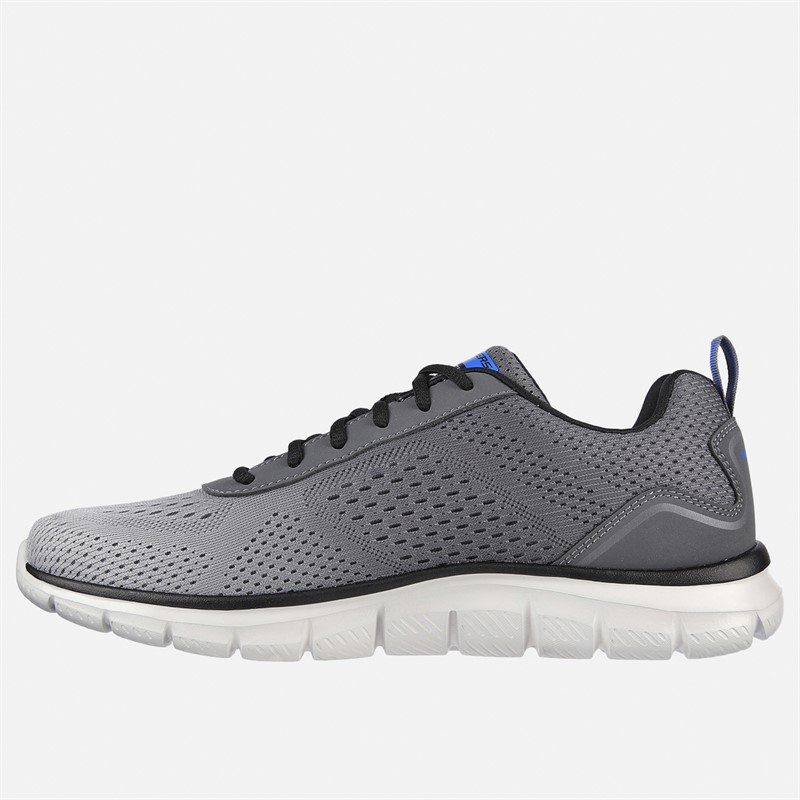 SKECHERS Mens Track Ripkent Trainers Charcoal/Grey
