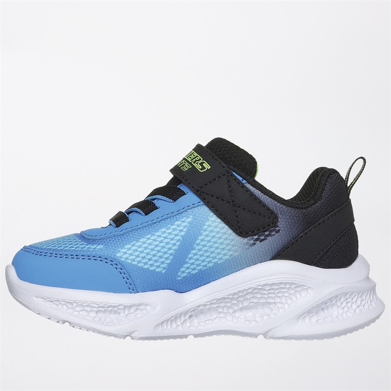 SKECHERS Infant Boys Meteor Lights Krondox Trainers Blue/Black