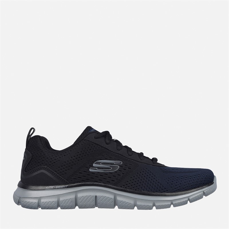 SKECHERS Mens Track Ripkent Trainers Navy/Black