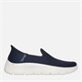SKECHERS Womens Slip-Ins Go Walk Flex Relish Trainers Navy/White