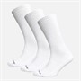 SKECHERS Mens Three Pack Crew Socks White