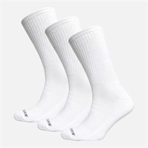 SKECHERS Mens Three Pack Crew Socks White