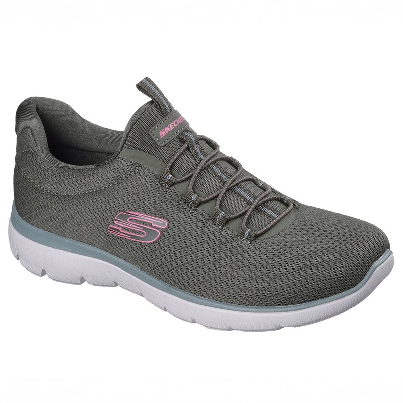 SKECHERS Damen Summits Sommer Blush Turnschuhe Olive