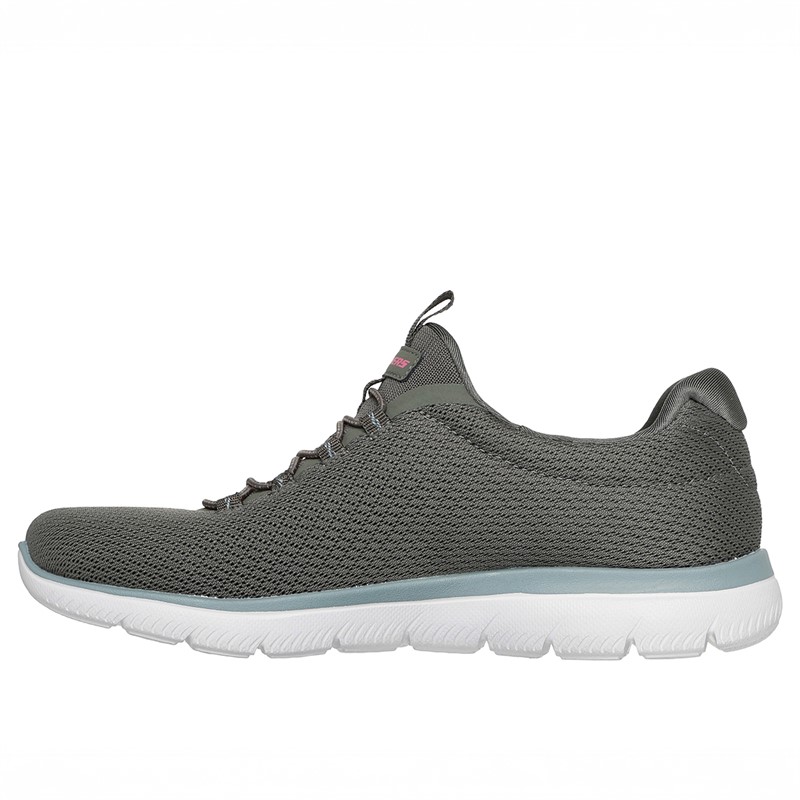 SKECHERS Damen Summits Sommer Blush Turnschuhe Olive