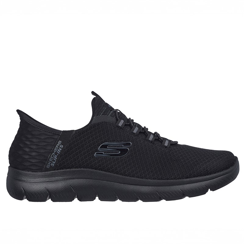 SKECHERS Baskets Montantes Summit Slip-Ins Noires Homme Homme