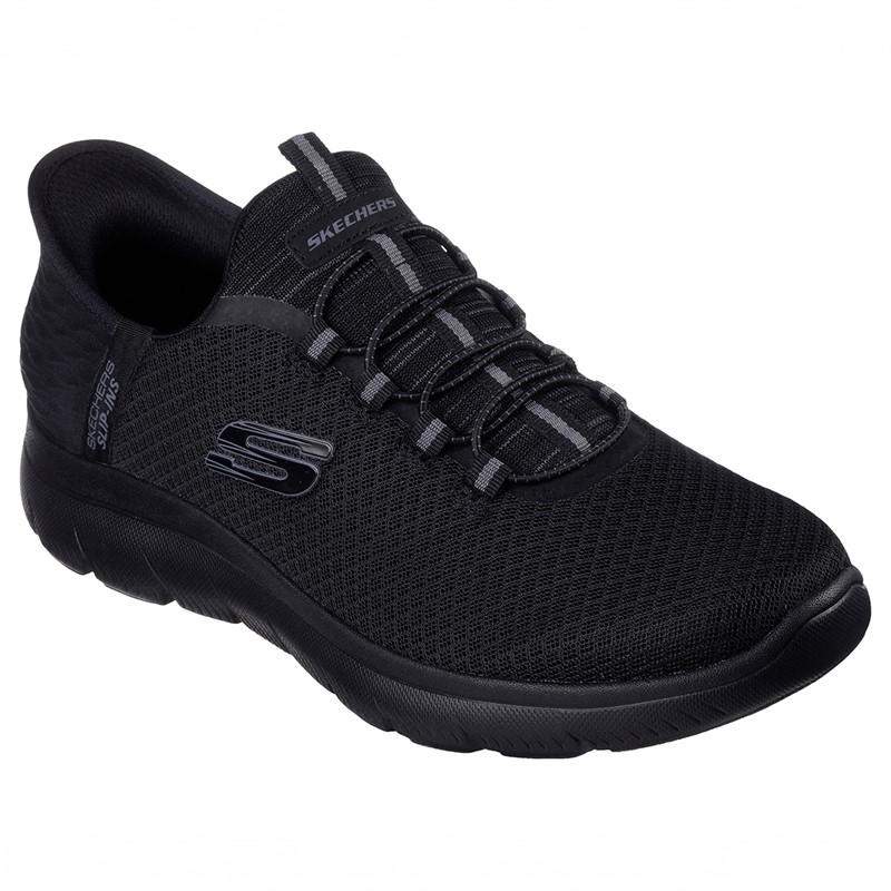 SKECHERS Baskets Montantes Summit Slip-Ins Noires Homme Homme