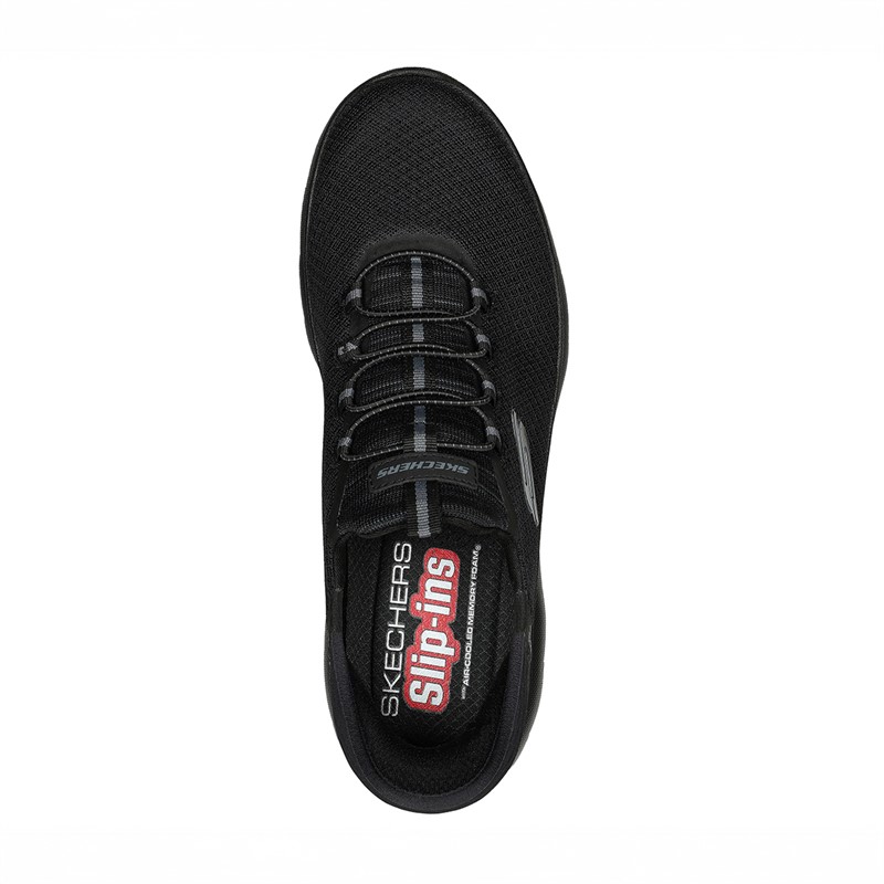SKECHERS Baskets Montantes Summit Slip-Ins Noires Homme Homme
