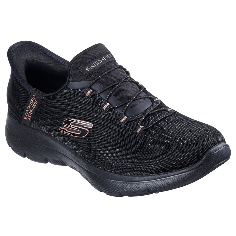 SKECHERS Damen Summits Klassische Nacht Slip In Sneaker Schwarz