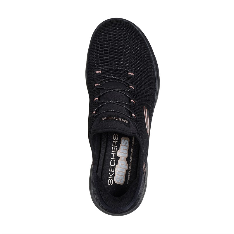 SKECHERS Damen Summits Klassische Nacht Slip In Sneaker Schwarz