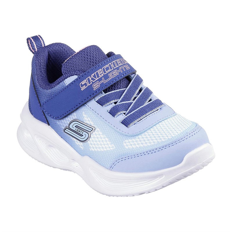 SKECHERS spædBørn Piger Sola Glow Ombre Deluxe Sneakers Marineblå