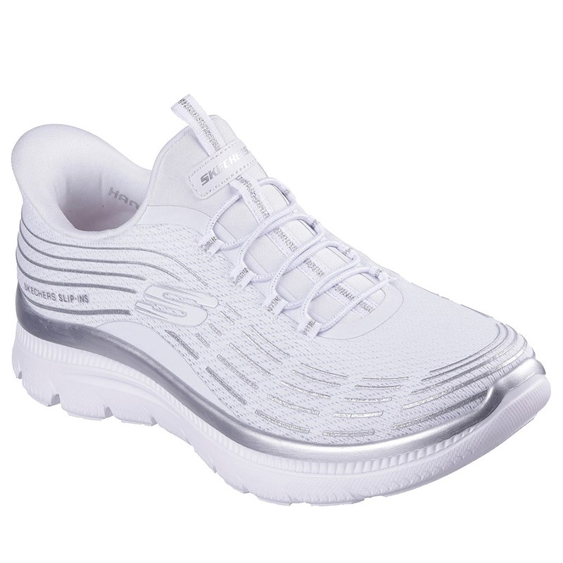 SKECHERS sneakersy wsuwane Summits Plus dla niej kolor Biały