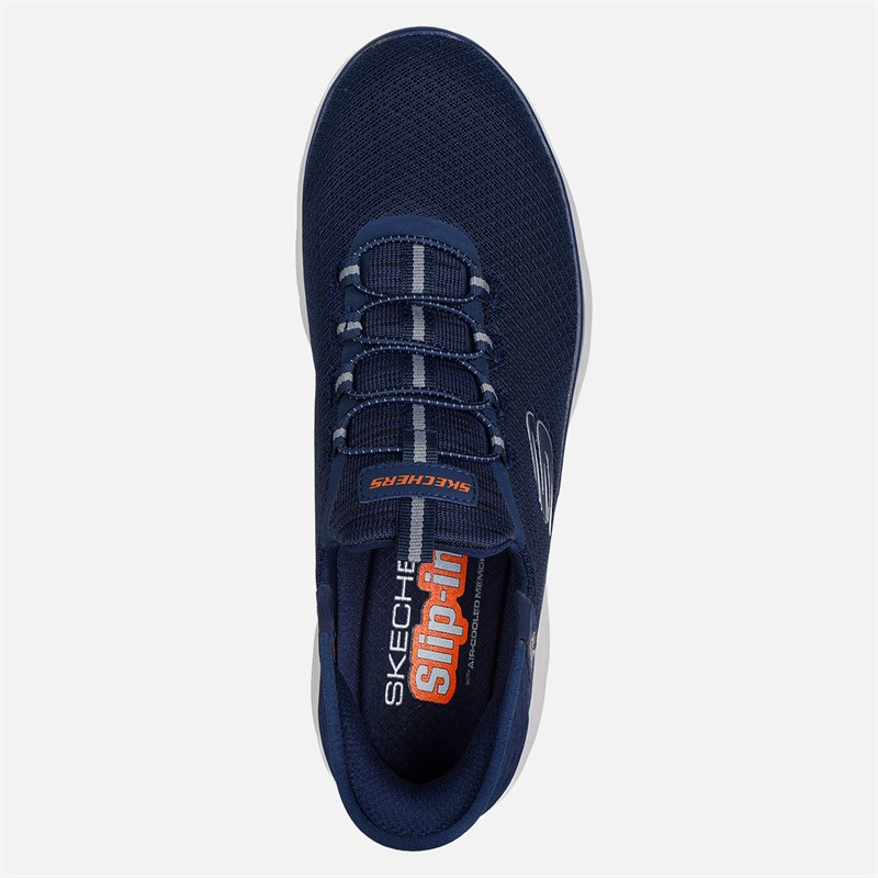 SKECHERS Baskets Homme Summits High Range à enfiler Bleu Marine