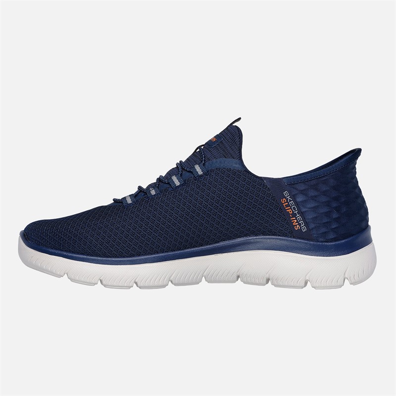 SKECHERS Baskets Homme Summits High Range à enfiler Bleu Marine