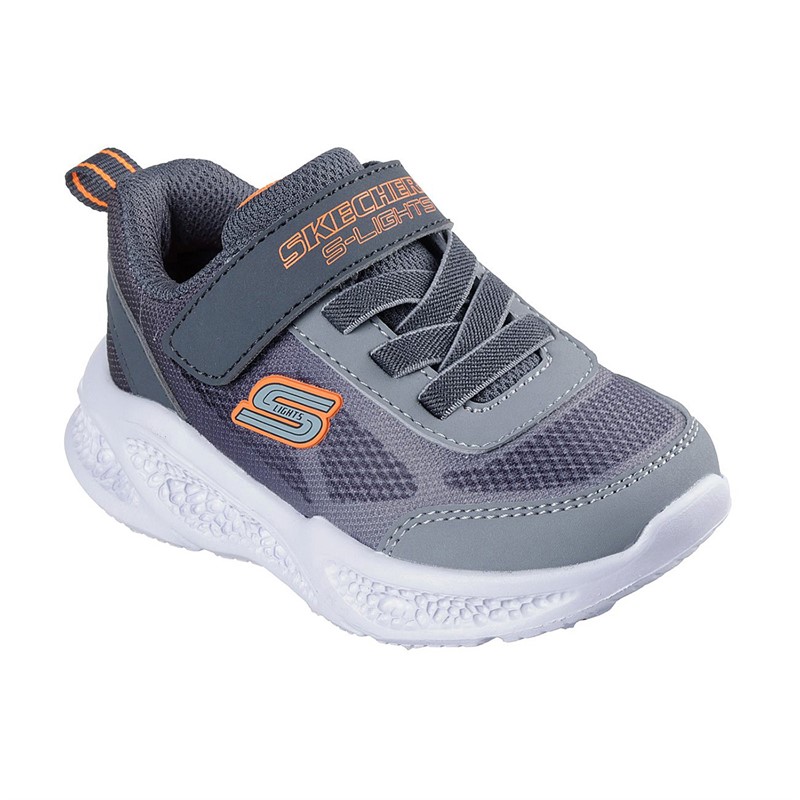 SKECHERS spædBørn Drenge Meteor - Lights Krendox Sneakers Grå