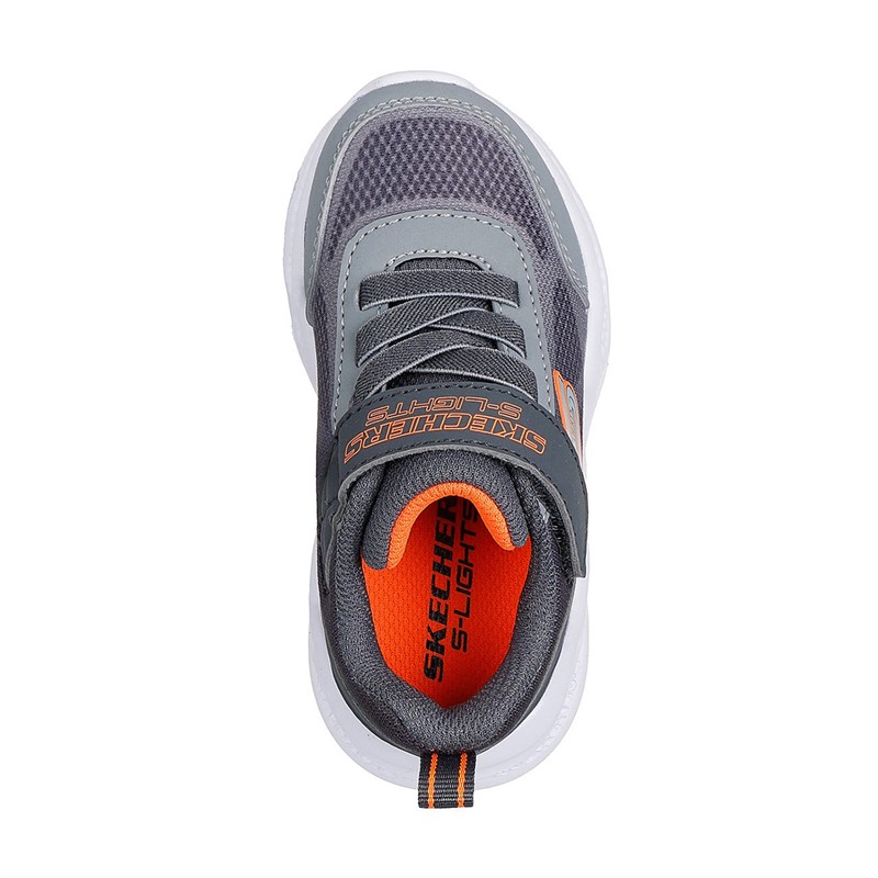 SKECHERS spædBørn Drenge Meteor - Lights Krendox Sneakers Grå