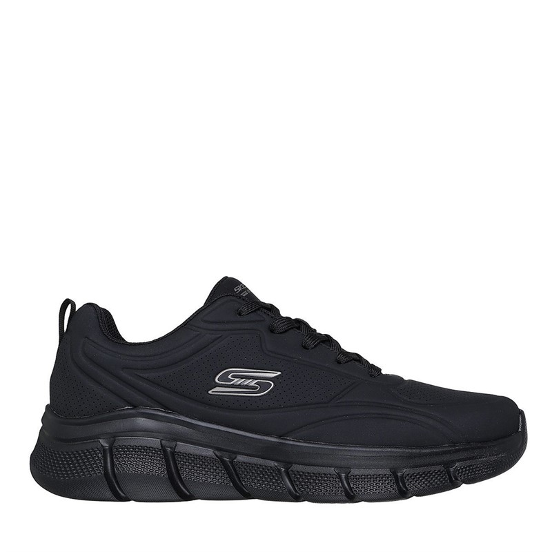 SKECHERS Herren Bobs B Flex Turnschuhe Schwarz