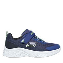 SKECHERS Jongens Microspec II Zovrix Sneakers Navy Zwart Lime