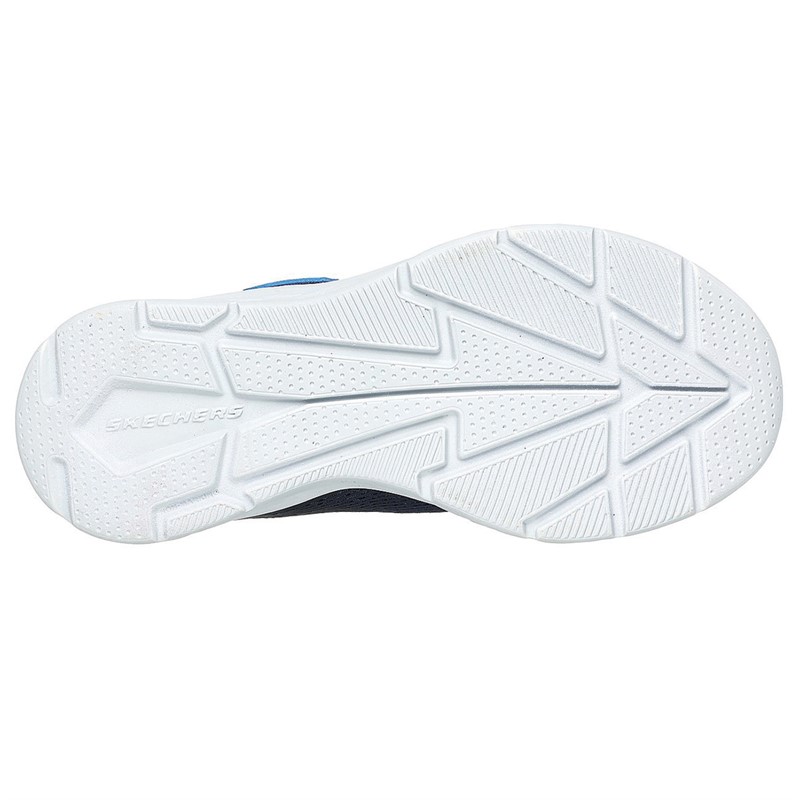 SKECHERS Baskets Microspec II Zovrix Garçon Marine Noir Citron Vert