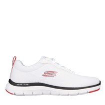 SKECHERS Heren Flex Advantage 4 . 0 Providence Sneakers Wit / Zwart / Rood