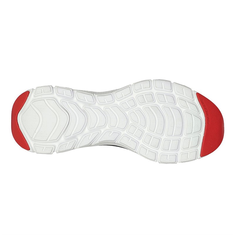 SKECHERS Baskets Flex Advantage 4.0 Providence Homme Blanc/Noir/Rouge